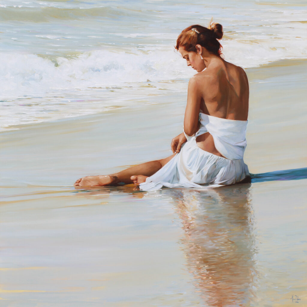lluis ribas oil on canvas painting findlay galleries calma