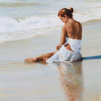 lluis ribas oil on canvas painting findlay galleries calma