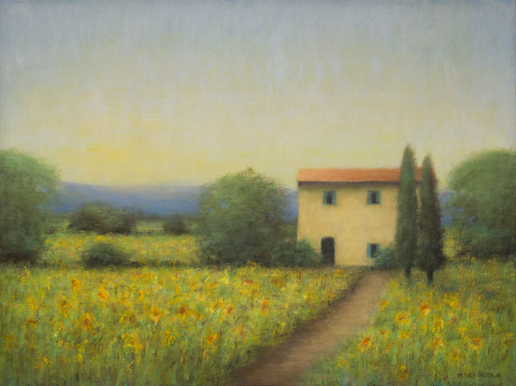 Sunflower-Fields-in-Tuscany-30-x-40-Oil-on-Linen-1024x767
