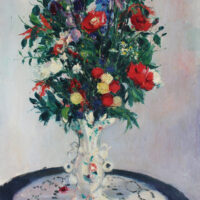 Gaston Sebire Large Flower Painting Post impressionism Monet