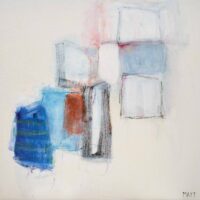 Janet Mait Painting for sale blue calm abstract