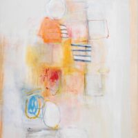 Janet Mait Painting for sale yellow abstract