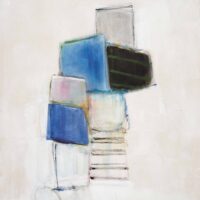 Janet Mait Painting for sale blue abstract