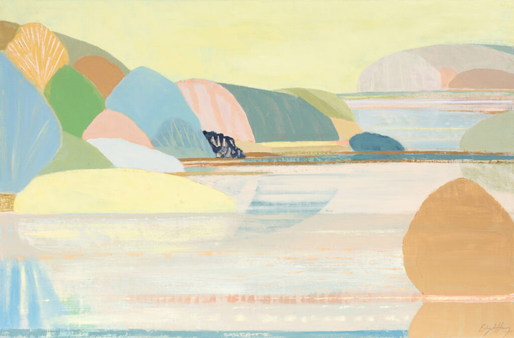 Belynda Henry Painting bright pastel yellow