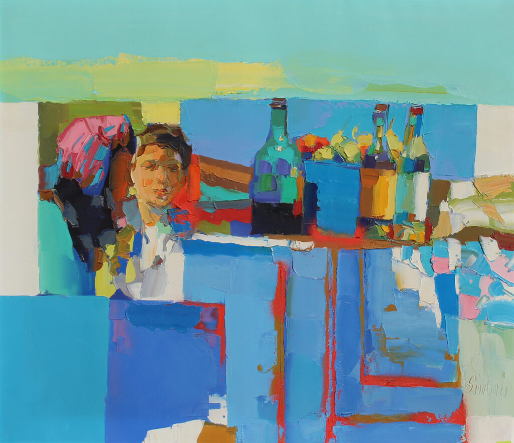 Nicola Simbari painting La Dolce Vita