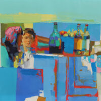 Nicola Simbari painting La Dolce Vita