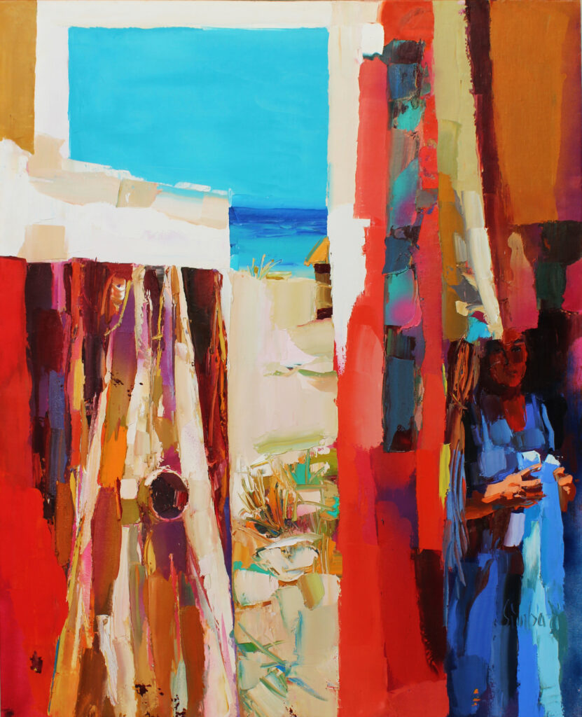 Nicola Simbari painting La Dolce Vita