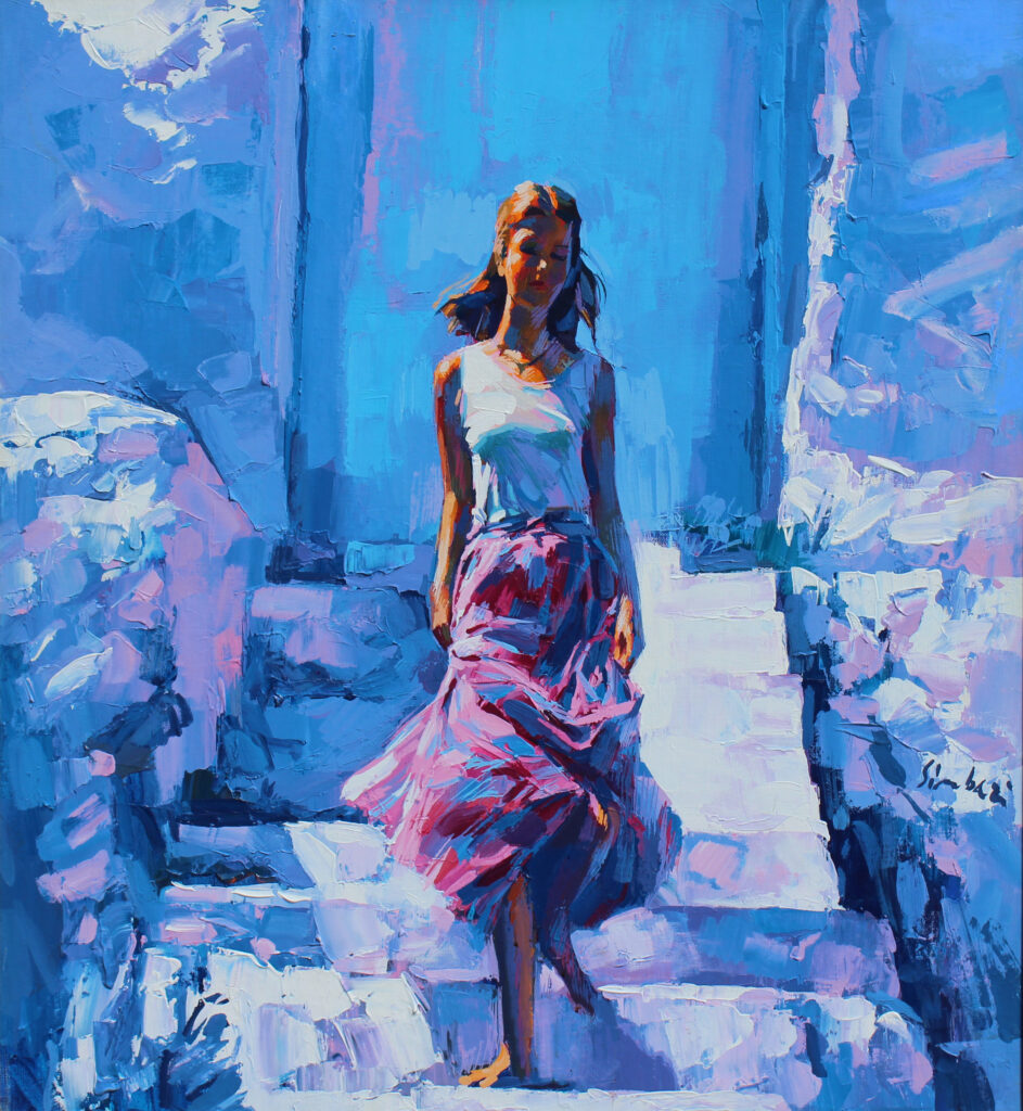 Nicola Simbari painting La Dolce Vita