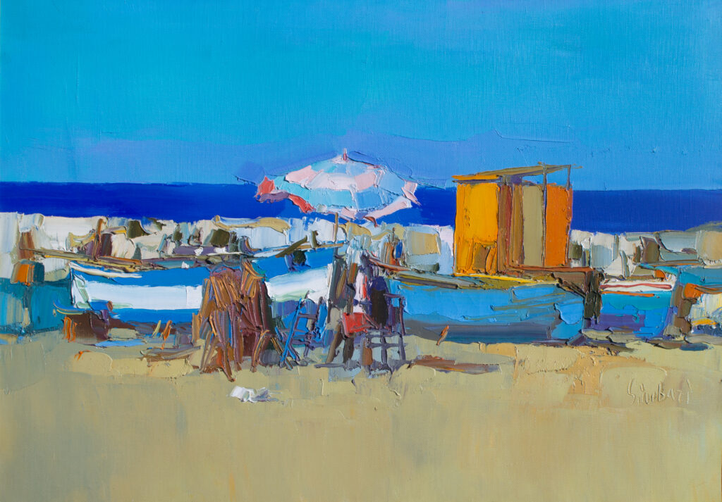 Nicola Simbari painting La Dolce Vita