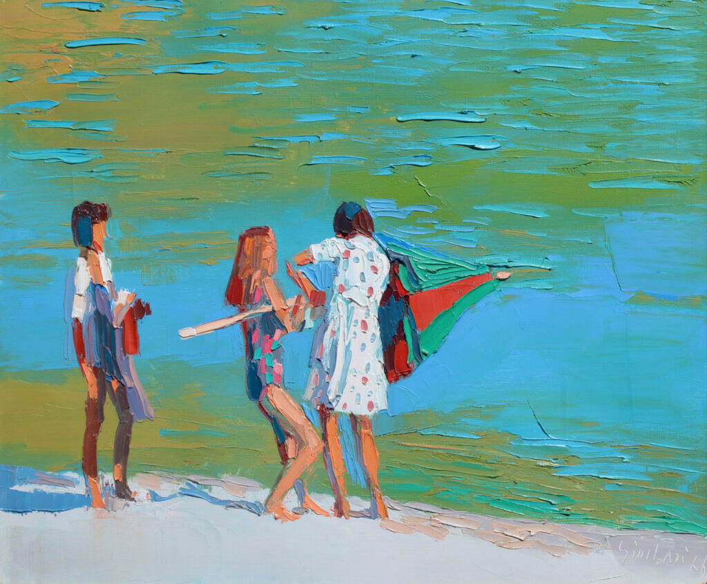 Nicola Simbari painting La Dolce Vita