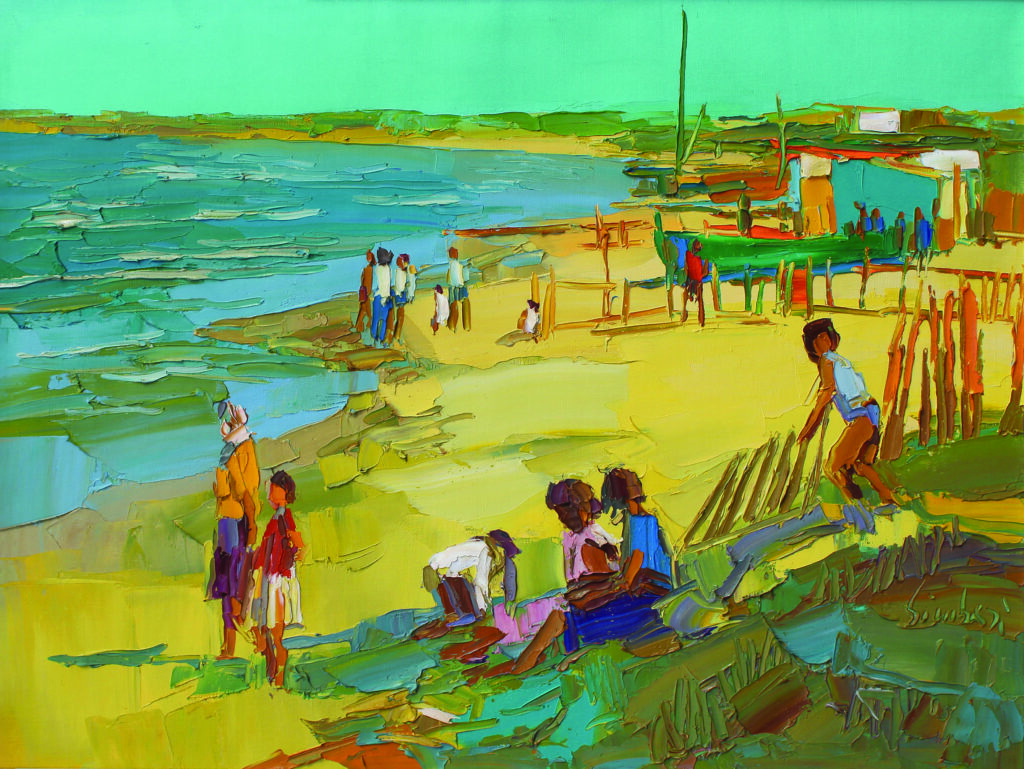 Nicola Simbari painting La Dolce Vita