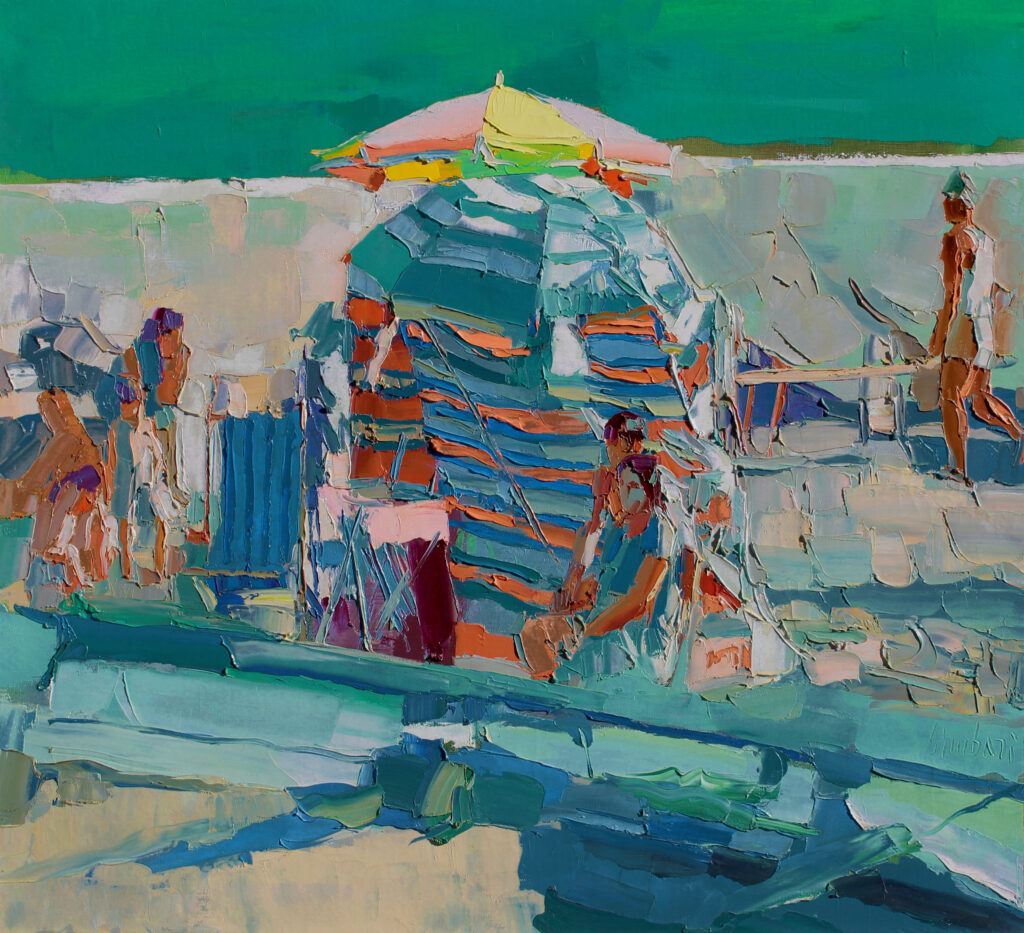 Nicola Simbari painting La Dolce Vita