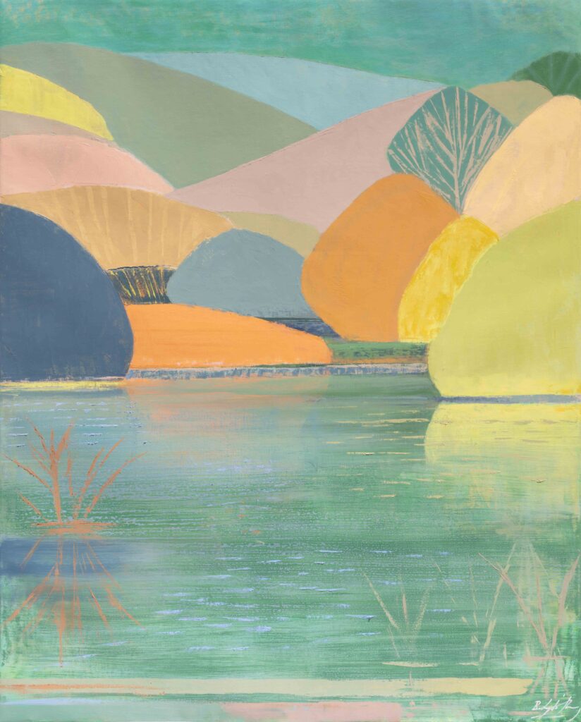 Belynda Henry Painting vivid green