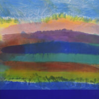 ronnie landfield recent works stained abstract color field