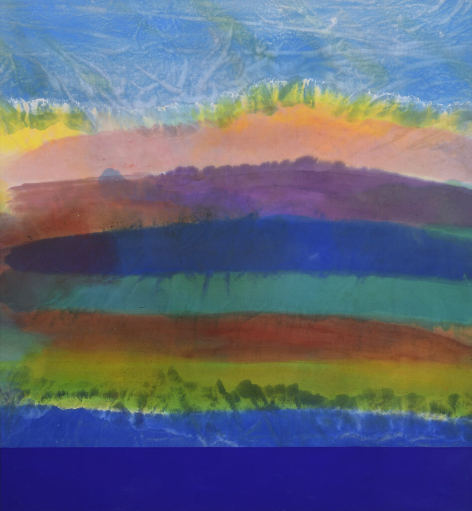 ronnie landfield recent works stained abstract color field