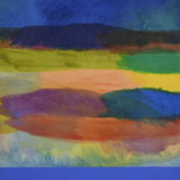 ronnie landfield recent works stained abstract color field