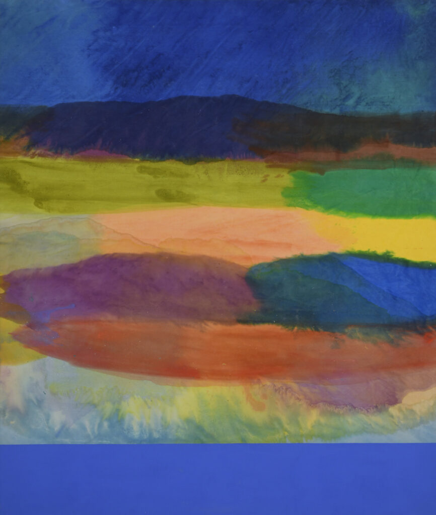 ronnie landfield recent works stained abstract color field