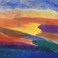 ronnie landfield recent works stained abstract color field