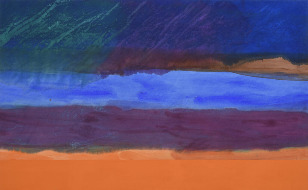 ronnie landfield recent works stained abstract color field