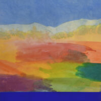 ronnie landfield recent works stained abstract color field