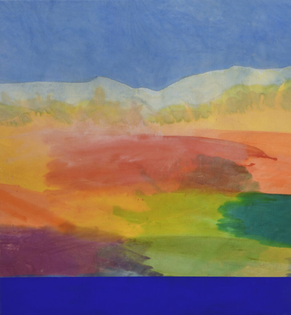 ronnie landfield recent works stained abstract color field