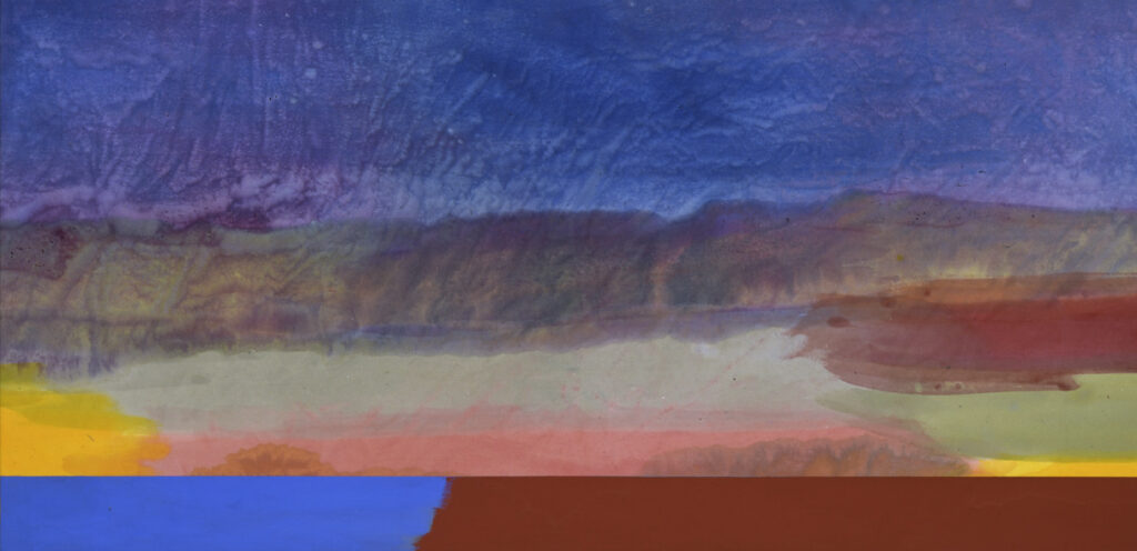 ronnie landfield recent works stained abstract color field