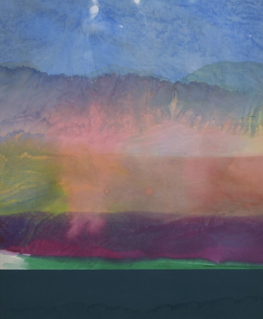 ronnie landfield recent works stained abstract color field