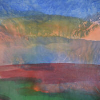 ronnie landfield recent works stained abstract color field