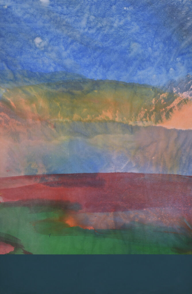 ronnie landfield recent works stained abstract color field