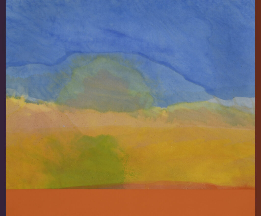 ronnie landfield recent works stained abstract color field