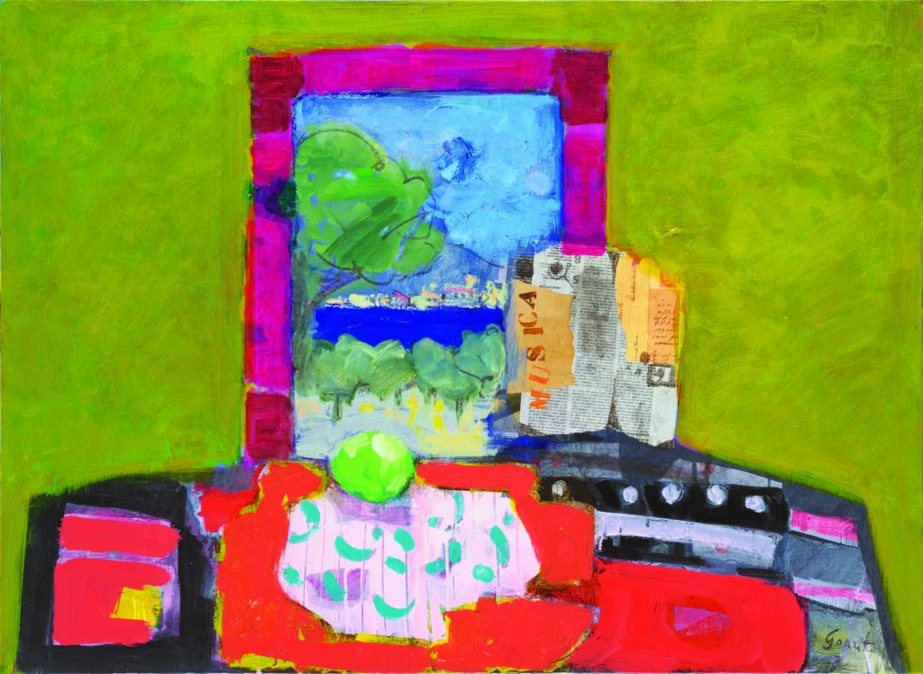 Gilles Gorriti Painting green interior
