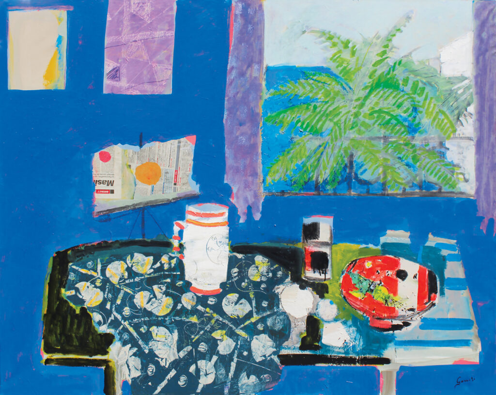 Gilles Gorriti Painting mediterranean window interior