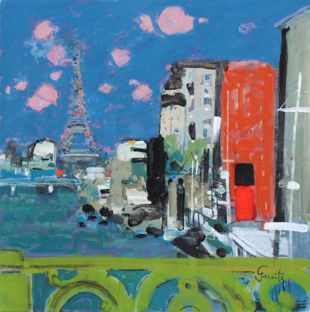 Gilles Gorriti Painting Paris Balcony