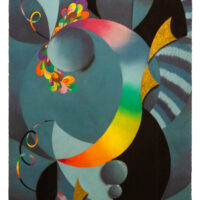 Amy Grantham Pastel on paper Abstract Colorful Painting Findlay Galleries