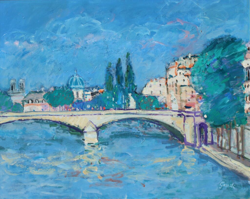 Gilles Gorriti Painting Paris La Seine