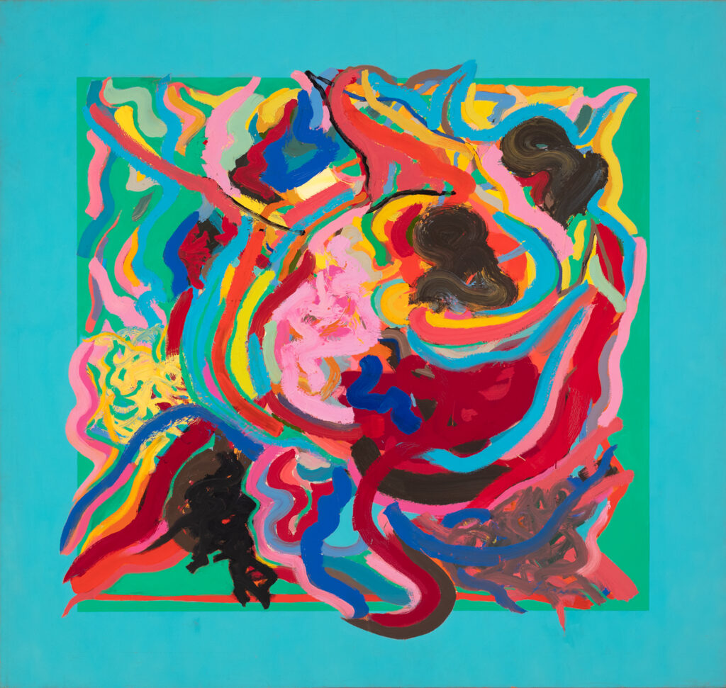 John Ferren Blue abstract A Rose for Rose Painting