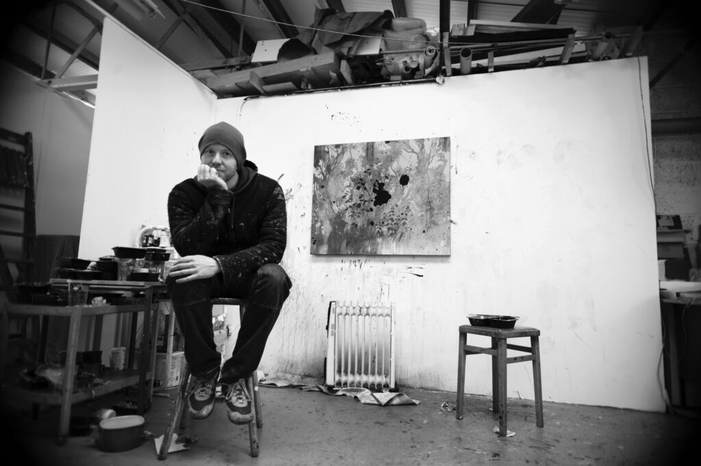 Henrik Simonsen in the studio
